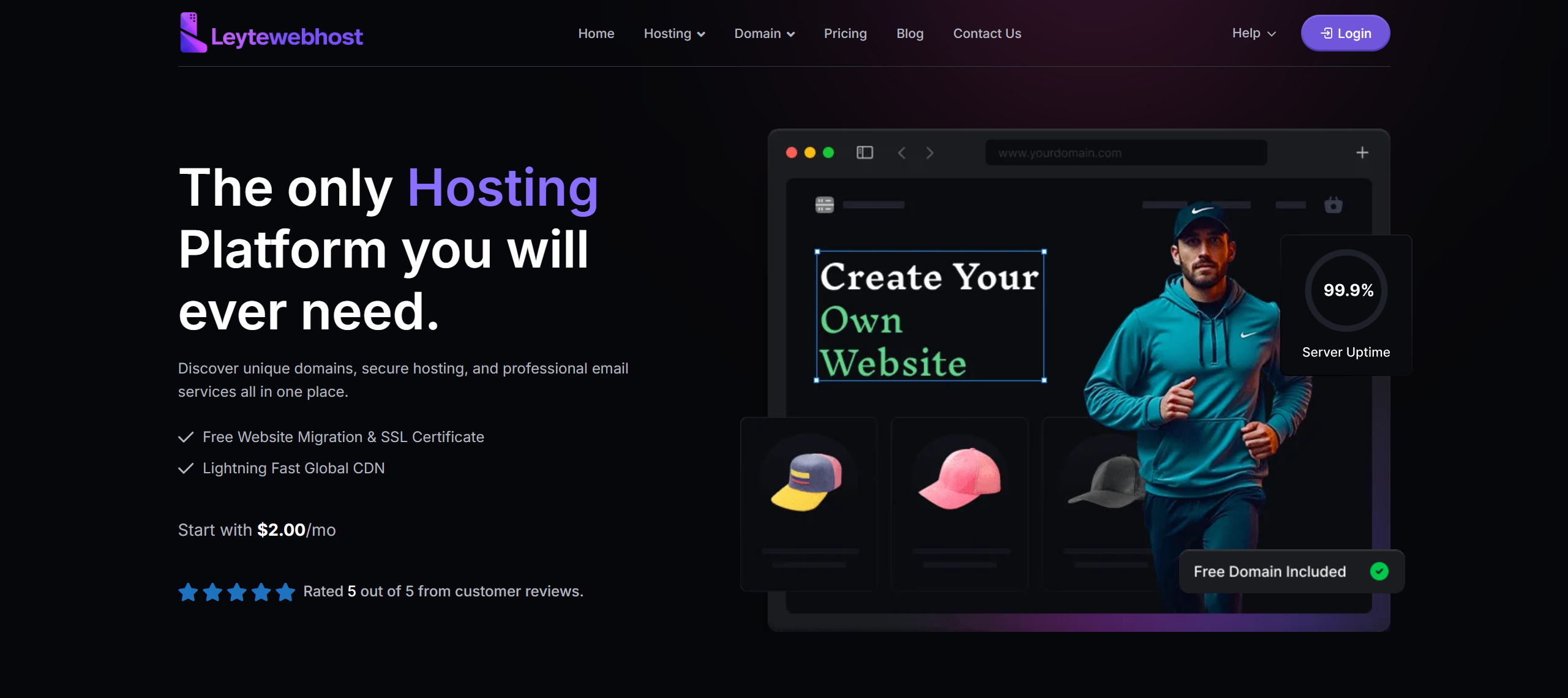Leytewebhost Homepage